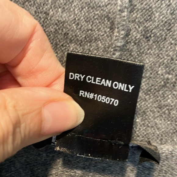 Cashmere and wool Gray Open Front Cardigan medium - Picture 5 of 8